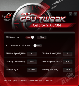 ASUS GPU Tweak