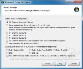 Windows 8 Codec Pack