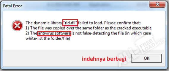 Dll. Библиотека dll. Фатальная ошибка. Ошибка the Dynamic Library RLD.dll failed to load.