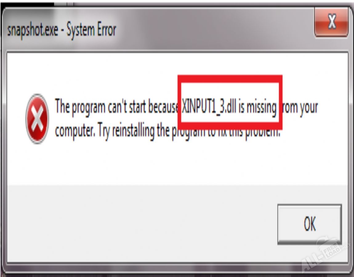Xinput1_3.dll. Ошибка xinput1_3.dll для Windows 10. Система не обнаружила xinput1_3.dll. Xinput1_3.dll что это за ошибка как исправить.